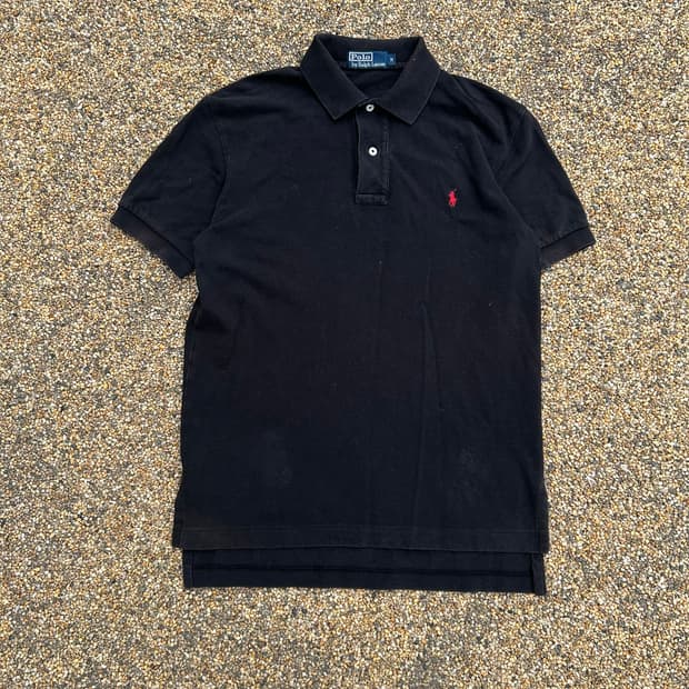 폴로 (POLO RalphLauren)블랙 반팔 카라티