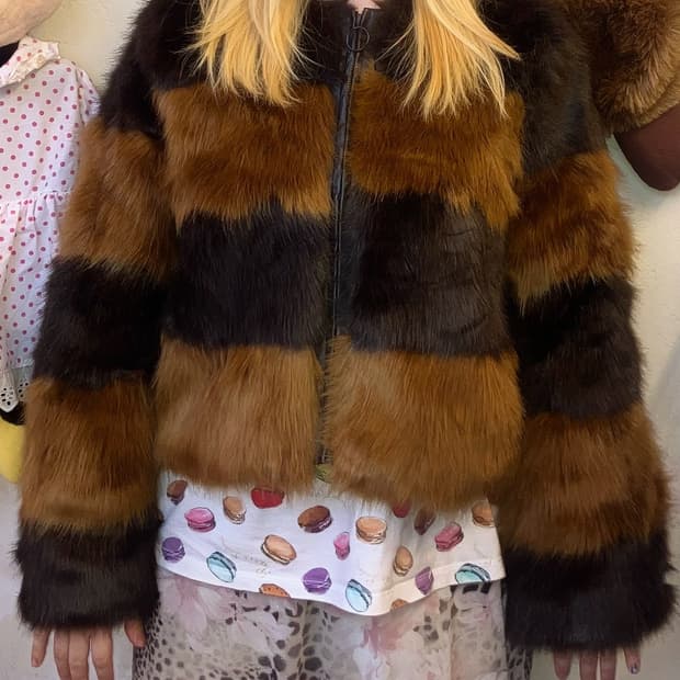 초코 캬라멜 퍼자켓