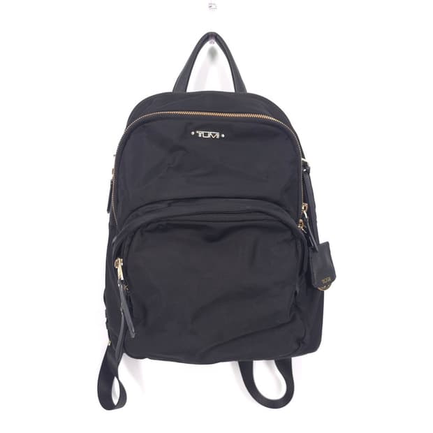 TUMI 블랙 나일론 컴팩트 미니 백팩