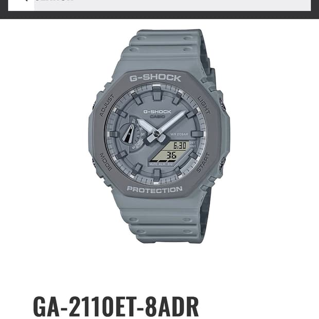  카시오 지샥 GA-2110ET-8ADR 그레이 지얄오크