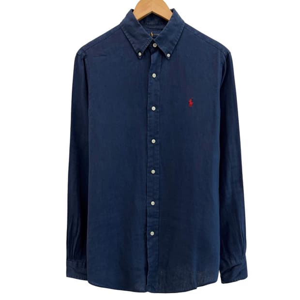 폴로 린넨 셔츠 네이비 (M) 