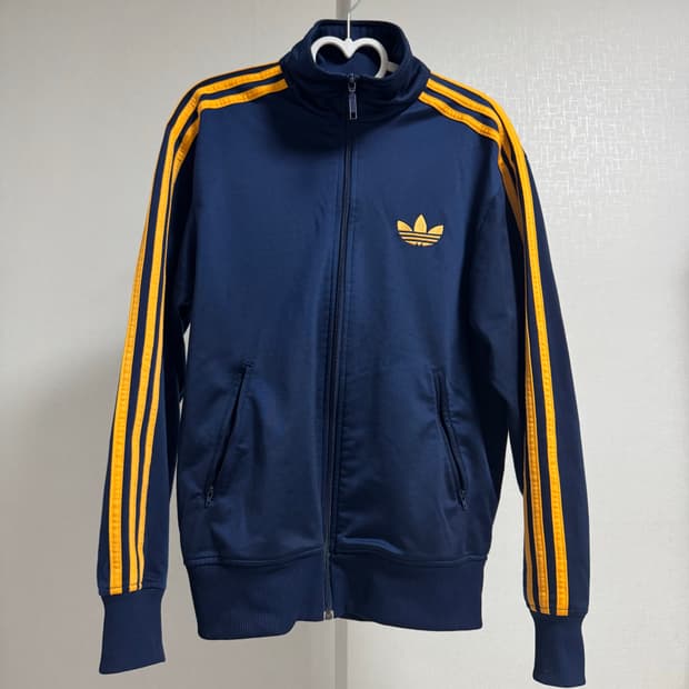 아디다스 파이어버드 네이비 옐로우 트랙탑 95