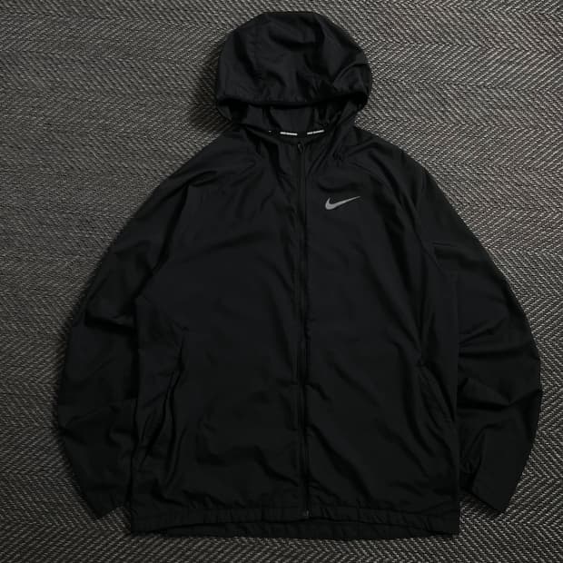 나이키 스카치 로고 블랙 러닝 바람막이 자켓o 4062