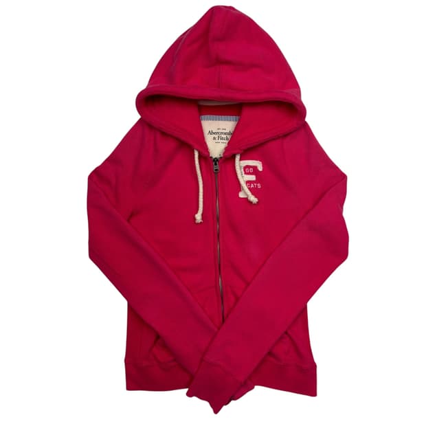 아베크롬비 y2k 빈티지 핑크 후드집업 M 