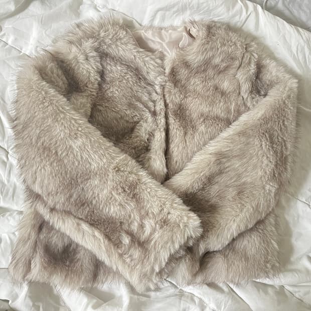 핀터레스트 빈티지 그레이 퍼자켓