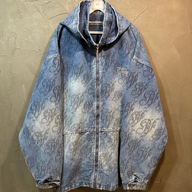 [XXL] PELLEPELLE 펠레펠레 데님 후드 자켓