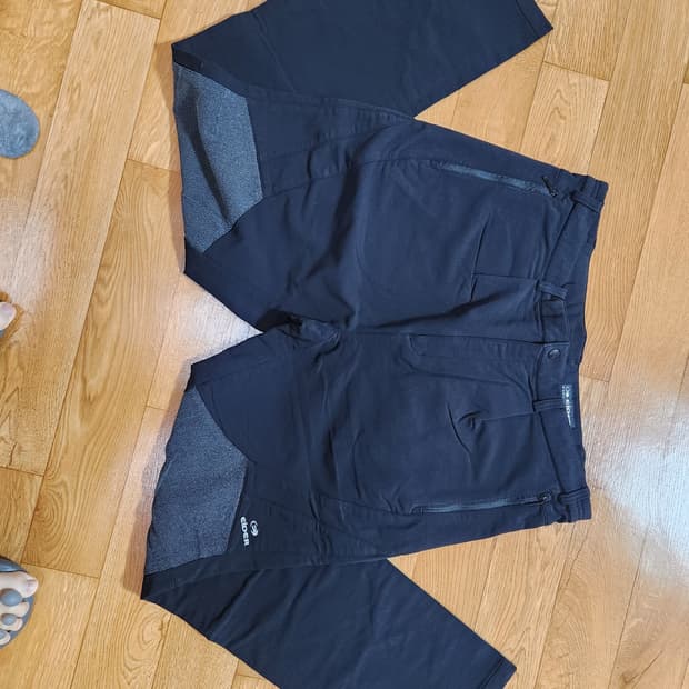 아이더 기모 블랙 등산 바지  남성 38