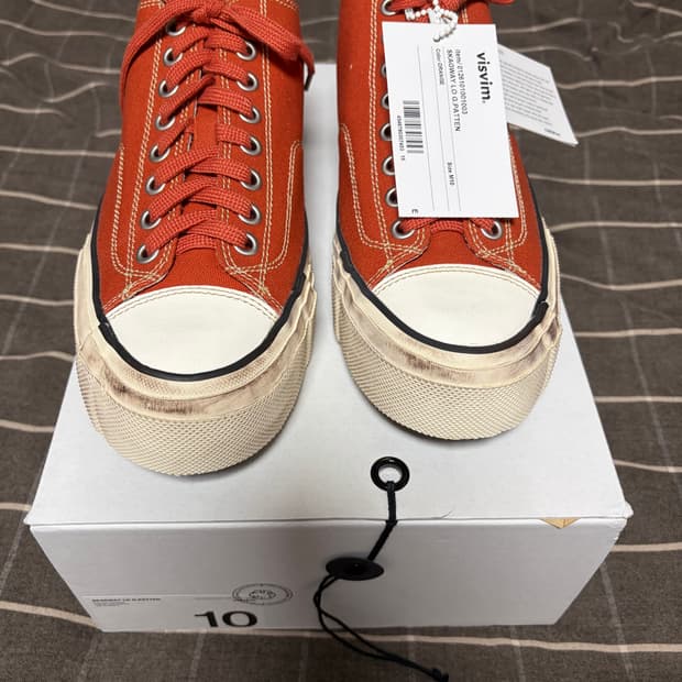 [10] 비즈빔 visvim 26ss 스캐그웨이 지패턴 오렌지