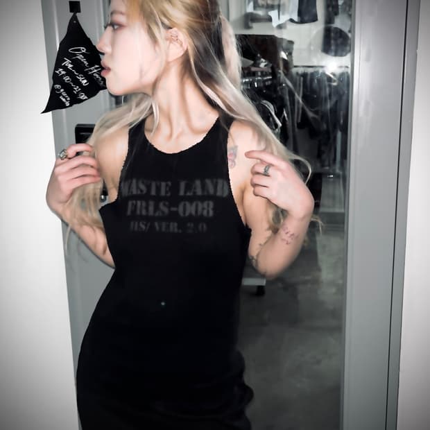 혜인서 18F/W 사이드 오픈 코튼 원피스