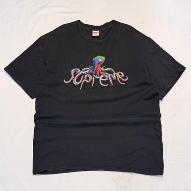 슈프림 18ss 텐타클 문어 티셔츠 블랙