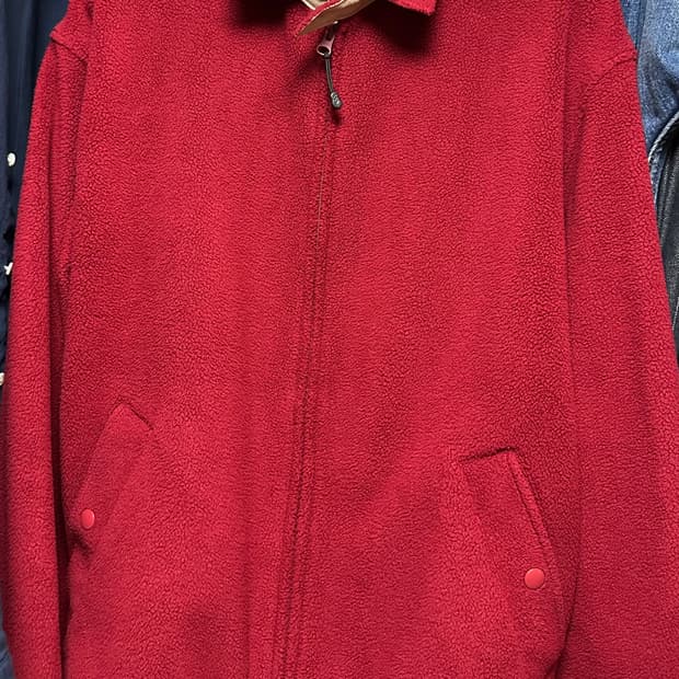 스테디에브리웨어 플리스 블루종 자켓 다크레드 3