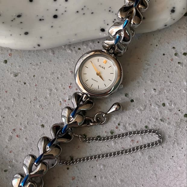 Seiko 세이코 ALBA 블루하트 브레이슬릿 쿼츠