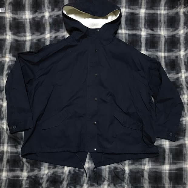 지유 재팬라인 네이비 m65 피쉬테일 숏 풀셋 파카 xl