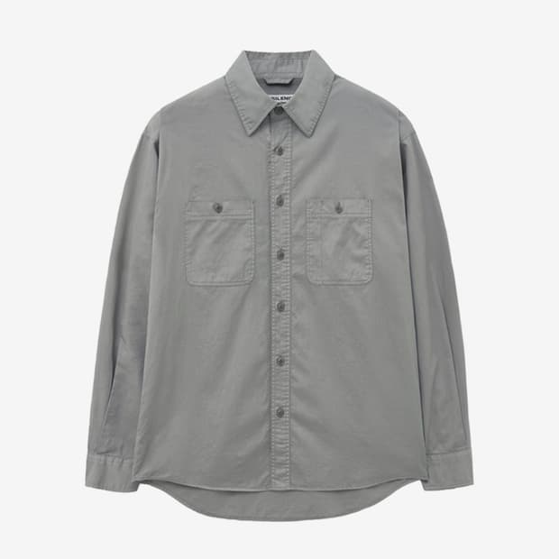 인사일런스 가먼트다잉 워크 셔츠 OLIVE L사이즈