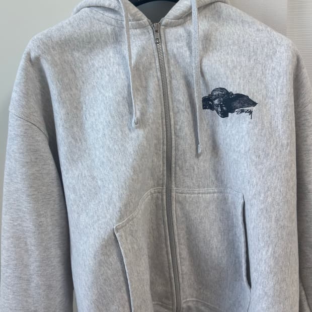 스투시 히프노스 집 후드 애쉬 헤더