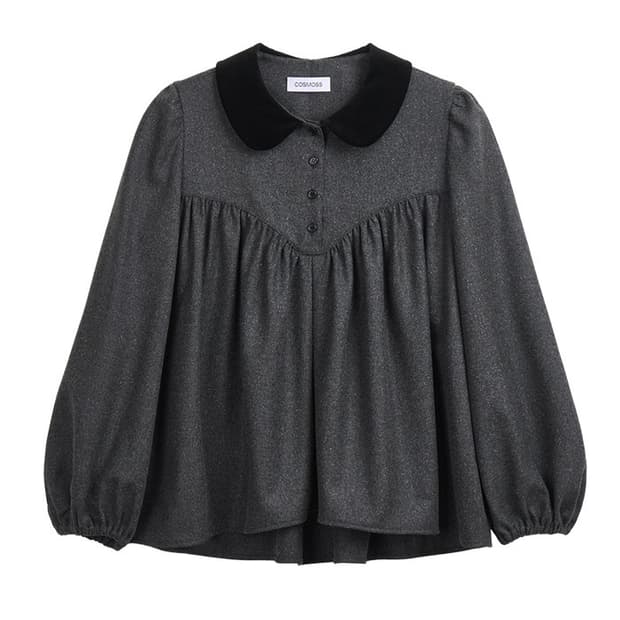 SHIRRING PUFF BLOUSE
