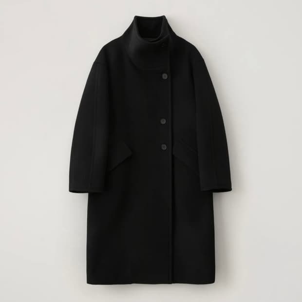 EAAH 이아 hayes 롱 코트 블랙