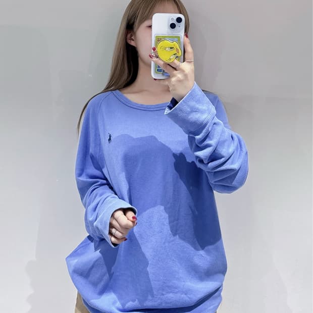 폴로랄프로렌 qr 포니 베이비블루 롱슬리브