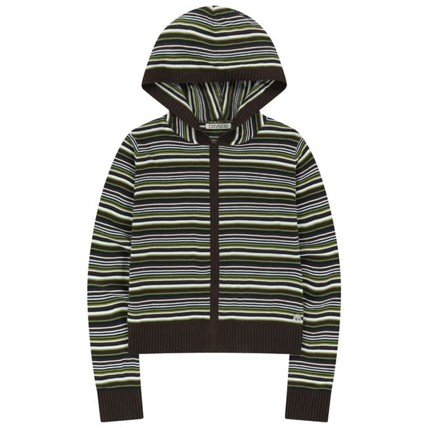 코이세이오 SOFT KNIT ZIP-UP STRIPE