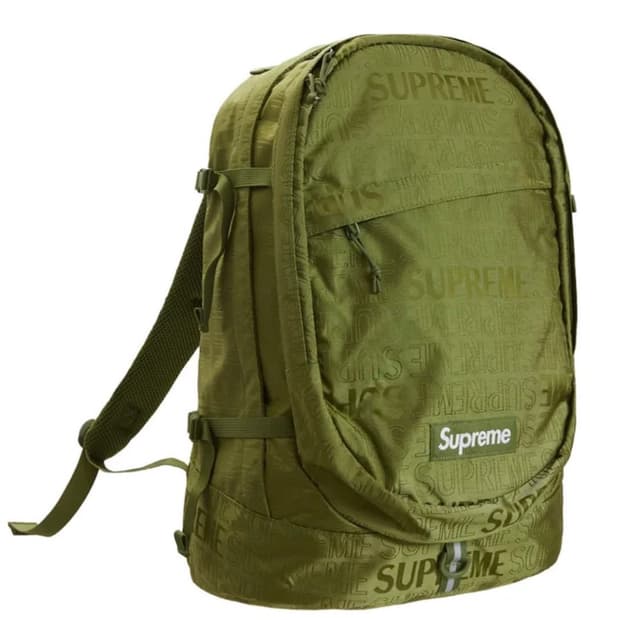 슈프림 19ss 올리브 백팩