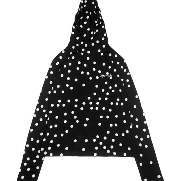 에프터누드 도트 후디 블랙