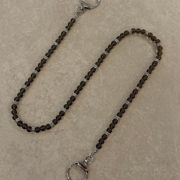 글라스 비즈 바지체인