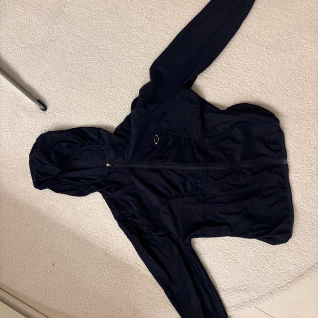 미스치프 후디드 와플집업 네이비 s