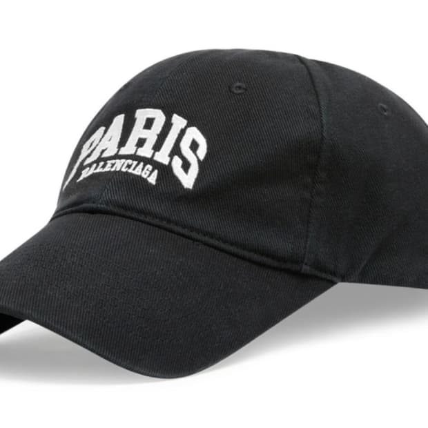 발렌시아가 PARIS 로고 볼캡 블랙 L / 실착 3회미만 / 더스트백 