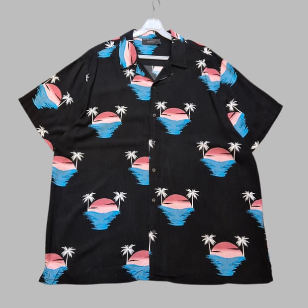 (2XL)USA 하와이안 반팔셔츠