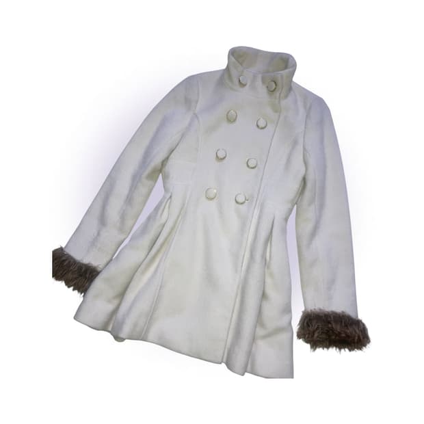 일브 히메라떼갸루 퍼 화이트 코트 달천 핀터깔