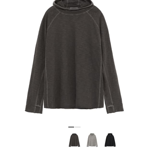 [3] 폴리테루 휴먼인덱스 휴먼 터틀넥 후디 브라운