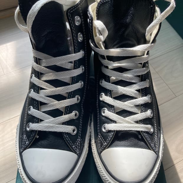 컨버스 척 70 레더 하이 검정색 260mm