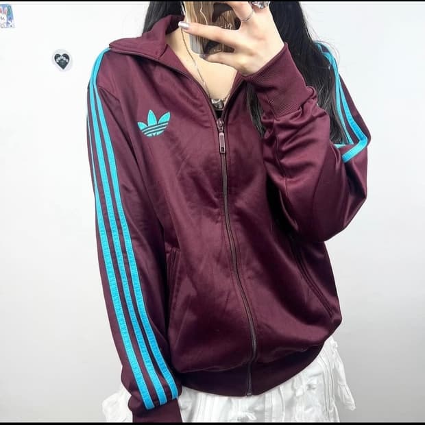 *12일까지만 이가격* 아디다스 마룬 버건디 민트 블루 져지