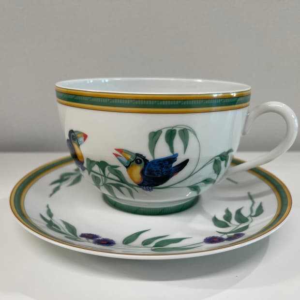 에르메스 투칸 티잔 컵 엔 소서 1P 세트 HERMES