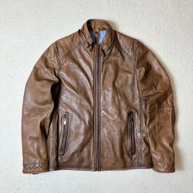 마시모두띠 Massimo Dutti 싱글 라이더 양가죽 자켓 PN6685