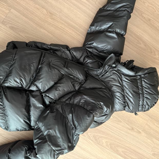 뉴발란스 플라잉77 헤드구스다운 검정