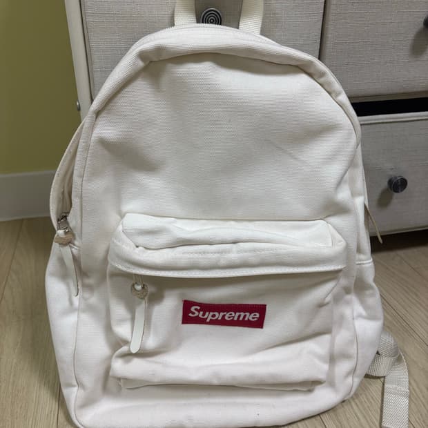 슈프림 캔버스 백팩 화이트