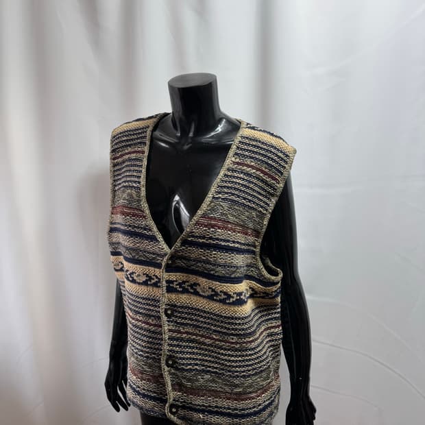 프랑스 빈티지 보헤미안 조끼