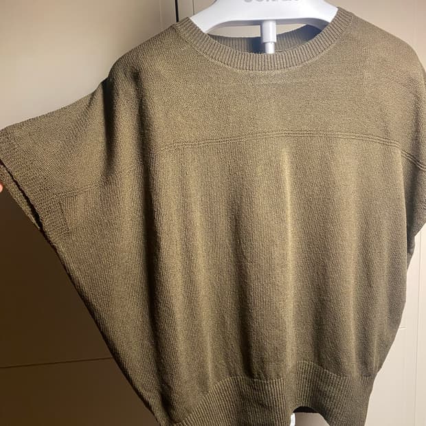 아스프로 반팔 니트 95 올리브