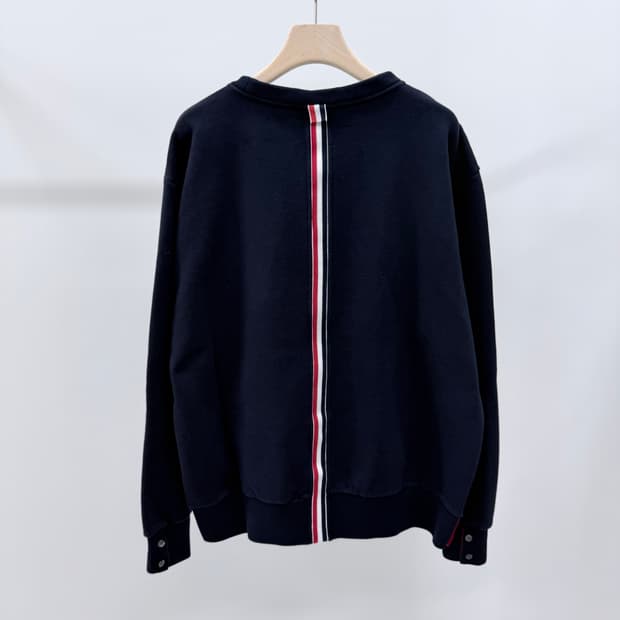 [S급/5] 톰브라운 백삼선 스트라이프 맨투맨 네이비