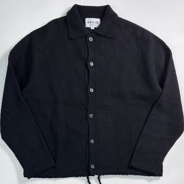 솔리드옴므 24시즌 울 카라 가디건