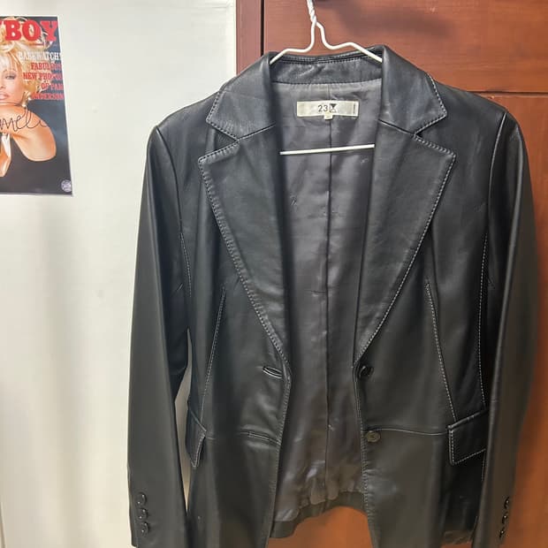 빈티지 가죽 자켓 