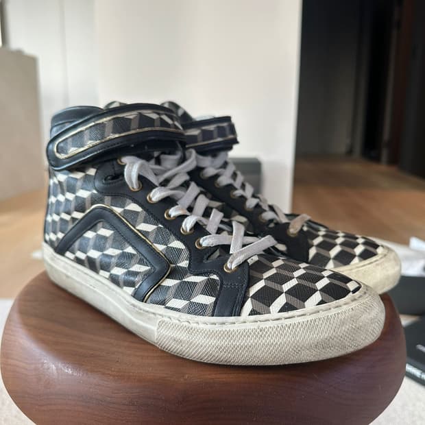 PIERRE HARDY CUBE BOX LEATHER HIGH TOP