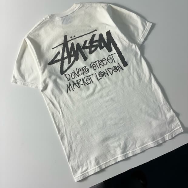 Stussy 스투시 도버 스트리트 마켓 런던 화이트 반팔티셔츠
