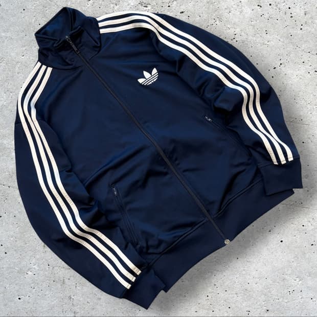 [100] 12s 아디다스 파이어버드 네이비 삼선 트랙탑 져지 D853