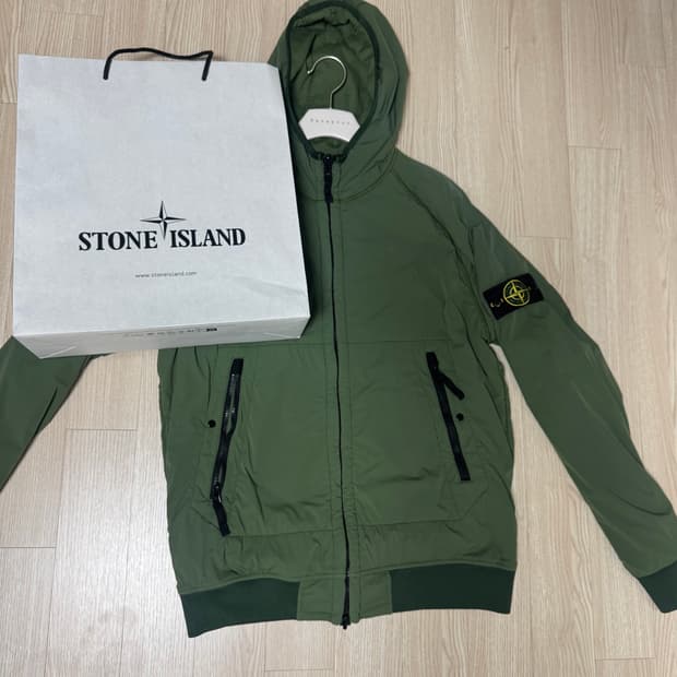 Stone Island 패널 믹스 후드집업