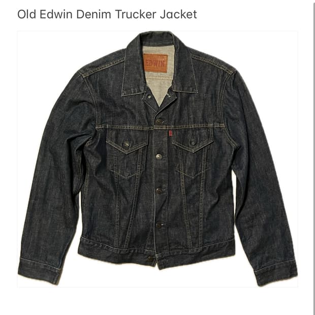 Old Edwin Denim Trucker