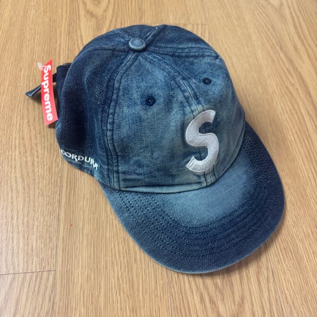[새상품] 슈프림 코듀라 데님 6패널 볼캡 모자