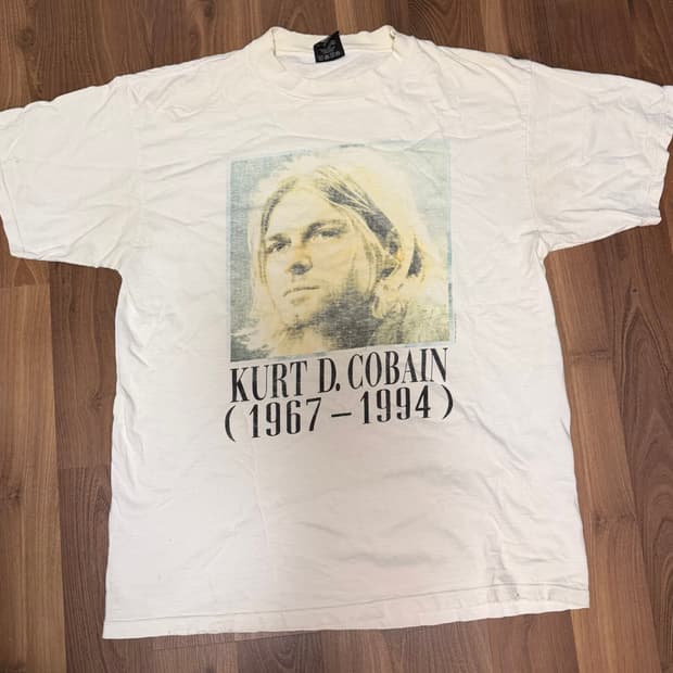 90s 너바나 커트코베인 밴드티 XL사이즈