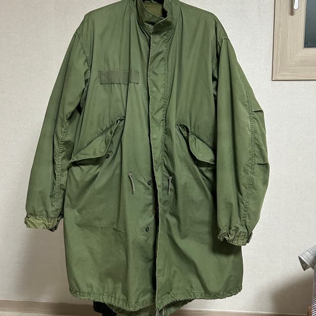 M65 피쉬테일 og 개파카 xs황금사이즈 (내피포함)